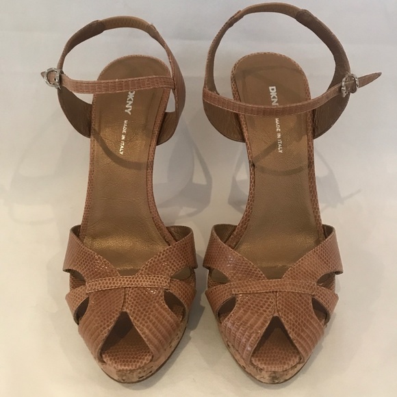 DKNY ankle strap wedges - Picture 5 of 7